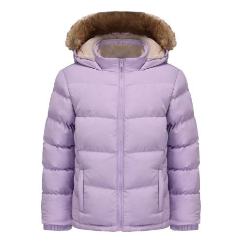 SoulCal Girls Bubble Zip Pocket Puffer Jacket