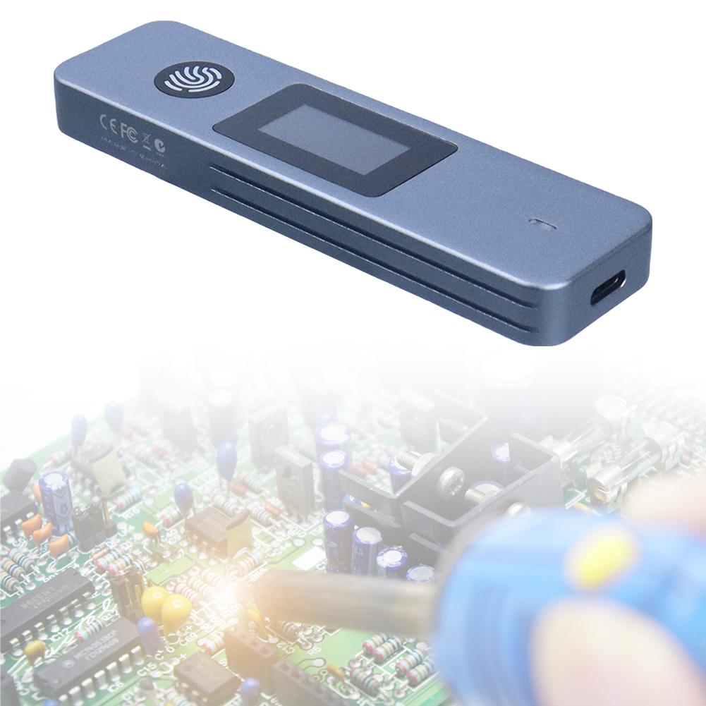 SSD Enclosure 10Gbps Portable SSD Case M-Key B +M Key External Enclosure Box Visual Fingerprint Encrypted for 2230 2242 2280 SSD