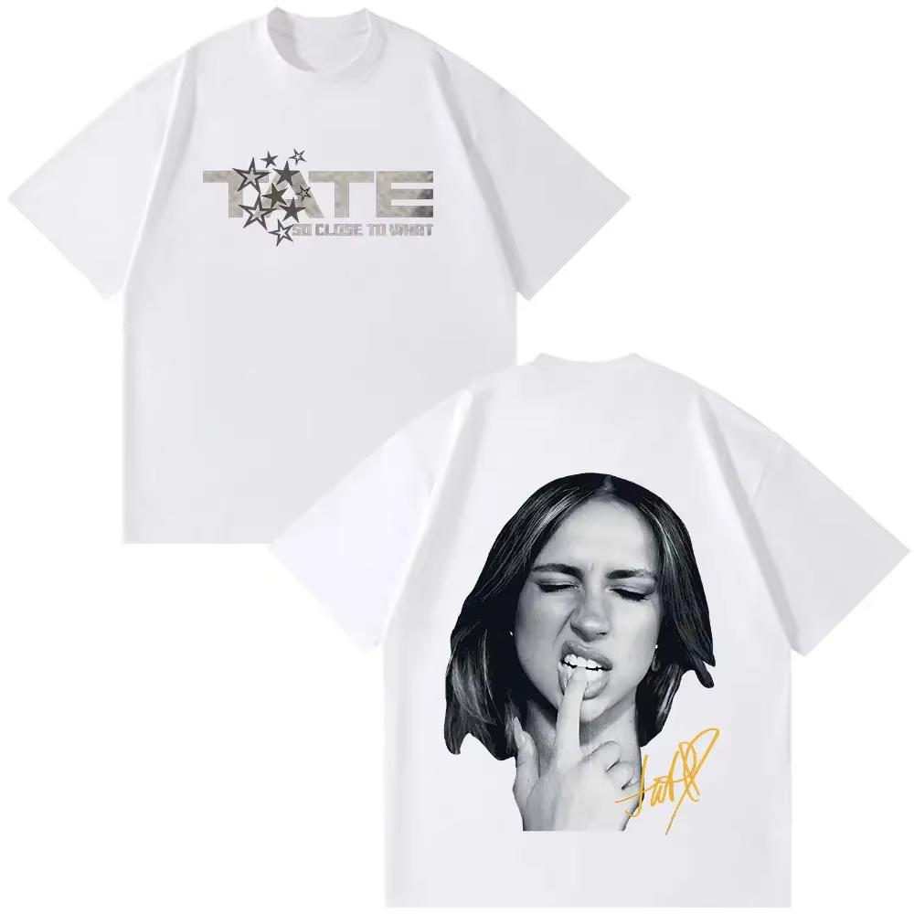 

2026 Singer Tate Mcrae T8 Music T Shirts Mens Women Vintage Tshirt Summer Cotton Short Sleeve Tee Tops New Graphic T Shirts 2XL