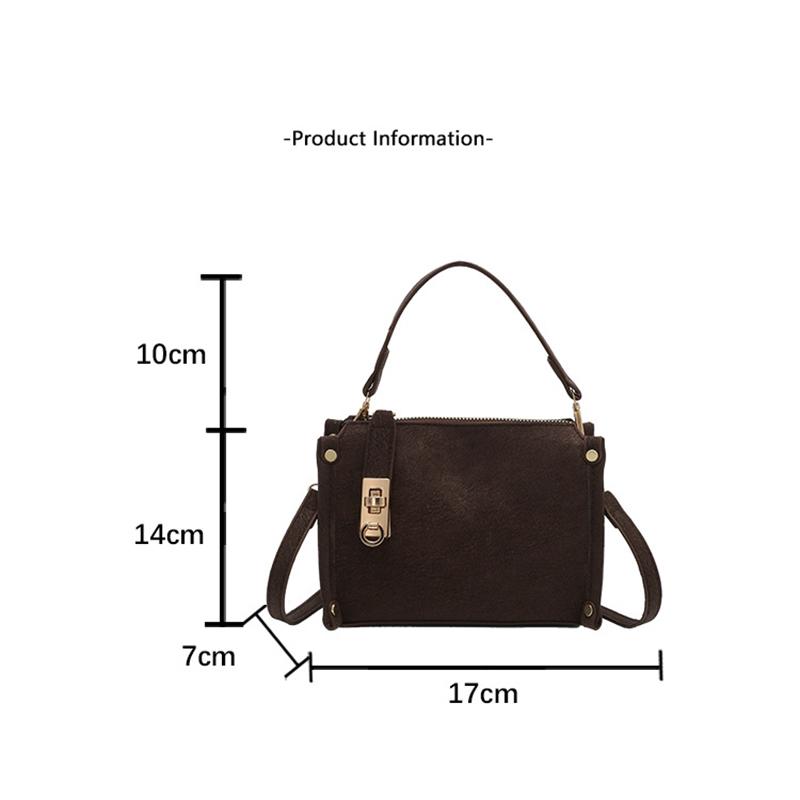 Retro Faux Leather Tote Pillow Bag Stylish Versatile Square Shoulder/crossbody Bag High-quality Mini Boston Bag Elegant Women's Handbag