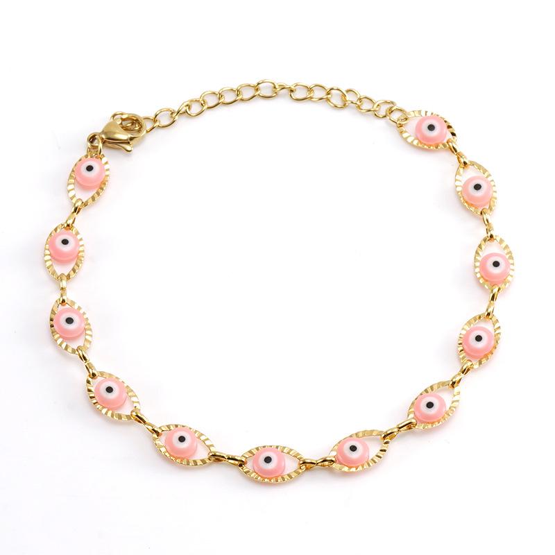 2025 New Trendy Stainless Steel "Devil's Eye" Bracelet American Hip-hop Classic Design Niche Jewelry