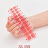 22pcs Sheet Laser Bronzing Full Cover Nail Stickers Long Lasting Tearable Cute Nail Art Wraps Design