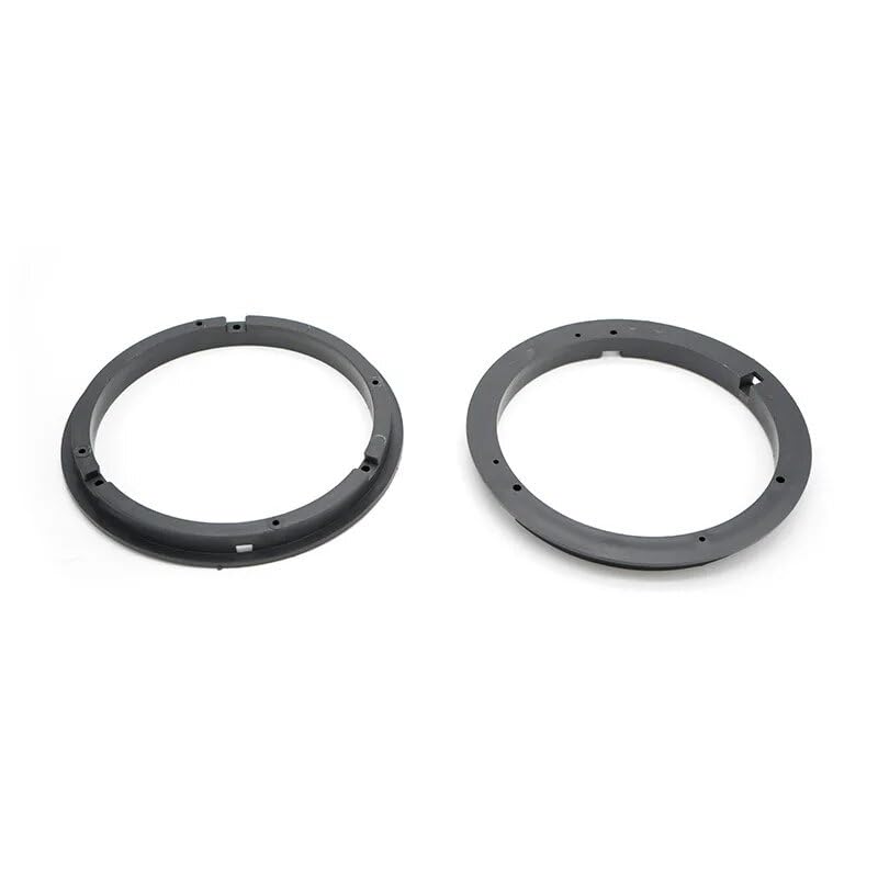 Deepa Ribusu Compatible with Suzuki 6.5 Inches (165 Mm) Inner Baffle Car Speaker Spacer, Plastic, Black, Set of 2