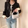 This Year, the Popular Small Bag Women's 2025 Spring New Textured Chain Messenger Bag Premium Pearl Bucket Dumpling Bag