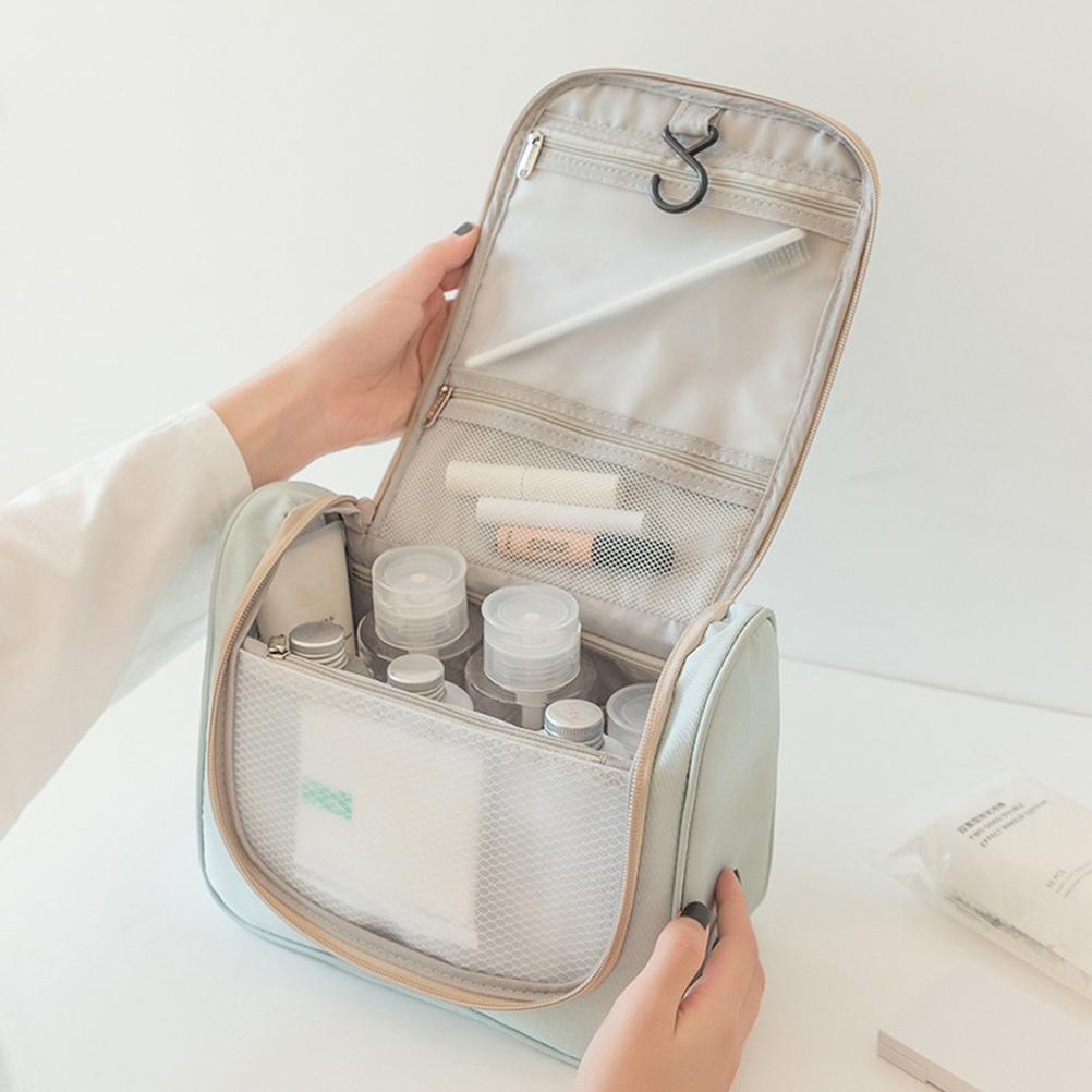 Toiletry Bag with Hanging Hook Makeup Cosmetic Bag Large Capacity Travel Organizer for Men and Women