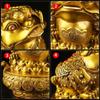 Zhaocai Wealth Attract Ornaments Home Prosperity Treasure Trove Gold All Copper Golden Toad Ornaments Living Room Decorations