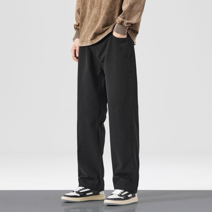 | Retro trendy brand loose straight casual pants men's spring new simple and versatile tooling pants
