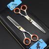 6.0 Inch Golden Hairdressing & Barber Scissors - Straight & Thinning Shears