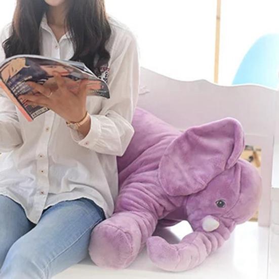 Stuffed Toy Adorable Cartoon PP Cotton Soft Elephant Plush Animal Pillow Home Decoration
