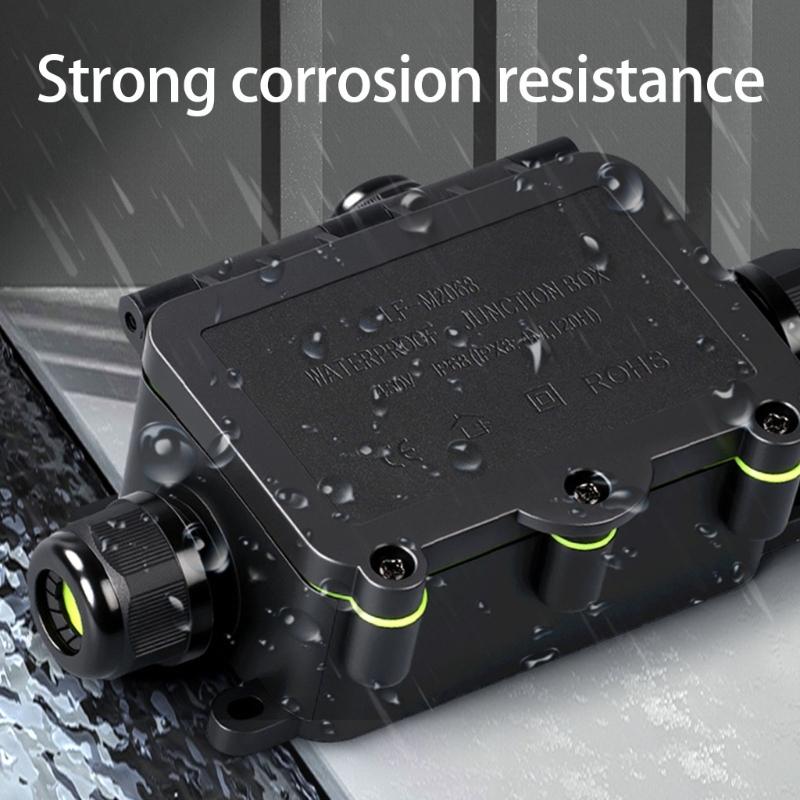 Multipurpose Waterproof Designs Outdoor Junction Box 8 12mm Rating Accessory for Undergrounds Electrical Connection