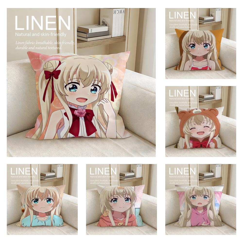 Comedy Uchi no Maid ga Uzasugiru Cushion Cover Pillowcase Set Pcs x x Breathable Washable Sofa Cushion Cover