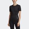 Adidas Stella McCartney P Ess Tee Fashion Casual Sports Training Short Sleeve T-Shirt Women Tops Black EA2215