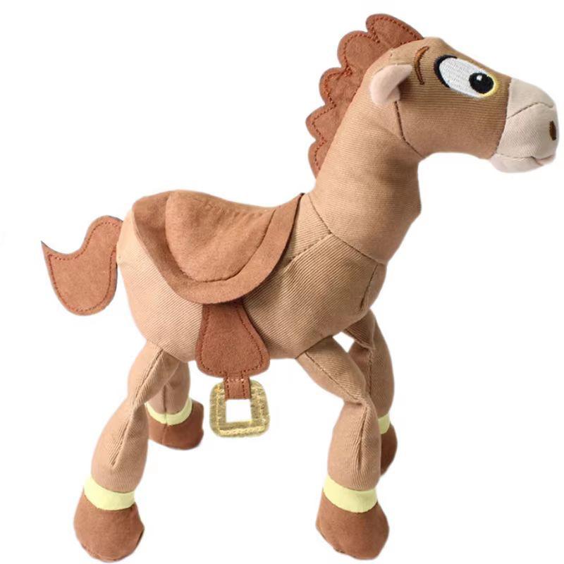 25CM Toy Story Ultimo Woody Sceriffo Toro Bass Bersaglio Peluche Adorabile Cavallo Cartone Animato Bambola Peluche Data di Nascita Regalo Progettato Per Bambini Giocattolo Peluche