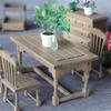 Simulation Wood Miniature Dining Table Chair for Dollhouses Decoration and Creative Dollhouses Scene Display Decoration