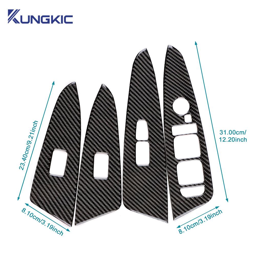 Real Soft Carbon Fiber Sticker For Kia Sportage NQ5 2025 2025 2025 2025 LHD Car Window Button Lift Panel Interior Accessories
