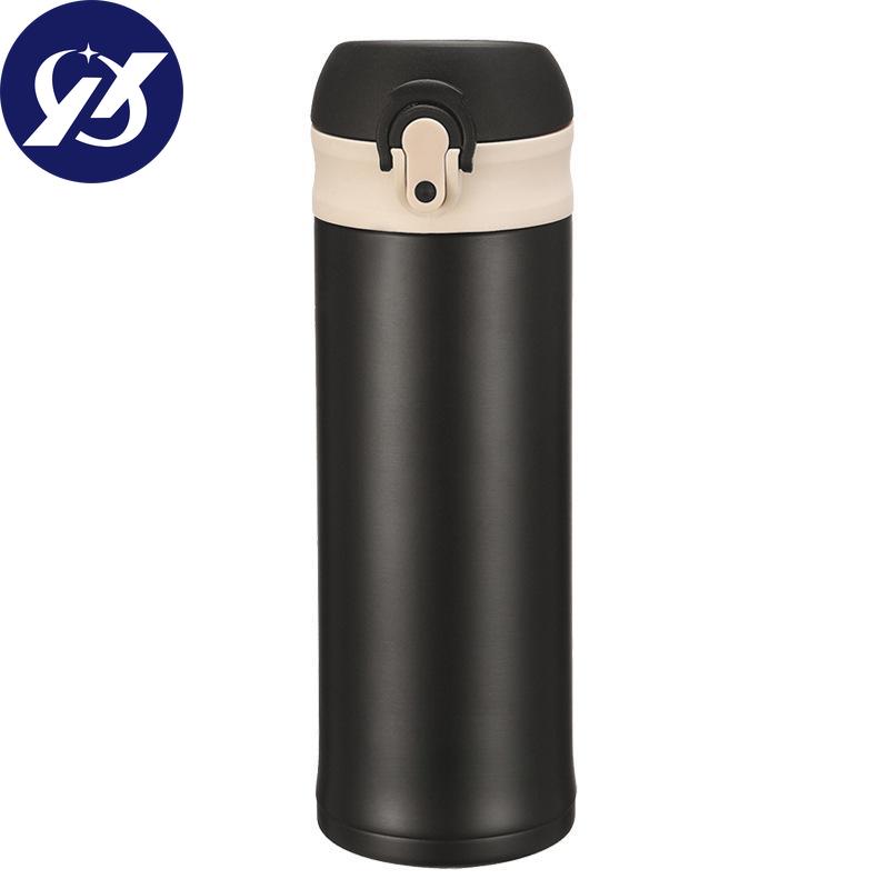 Stainless Steel Mug Simple Lightweight Bounce Cover Portable Straight Cup High Value Water.