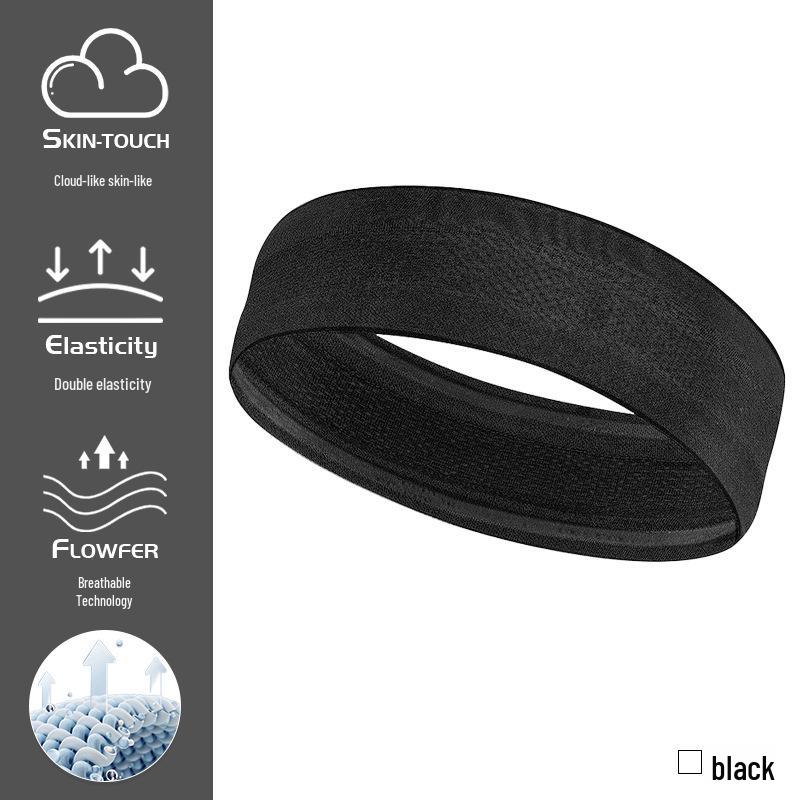 Non-Slip Silicone Running & Yoga Sweatband - Absorbent, Seamless Sport Hairband