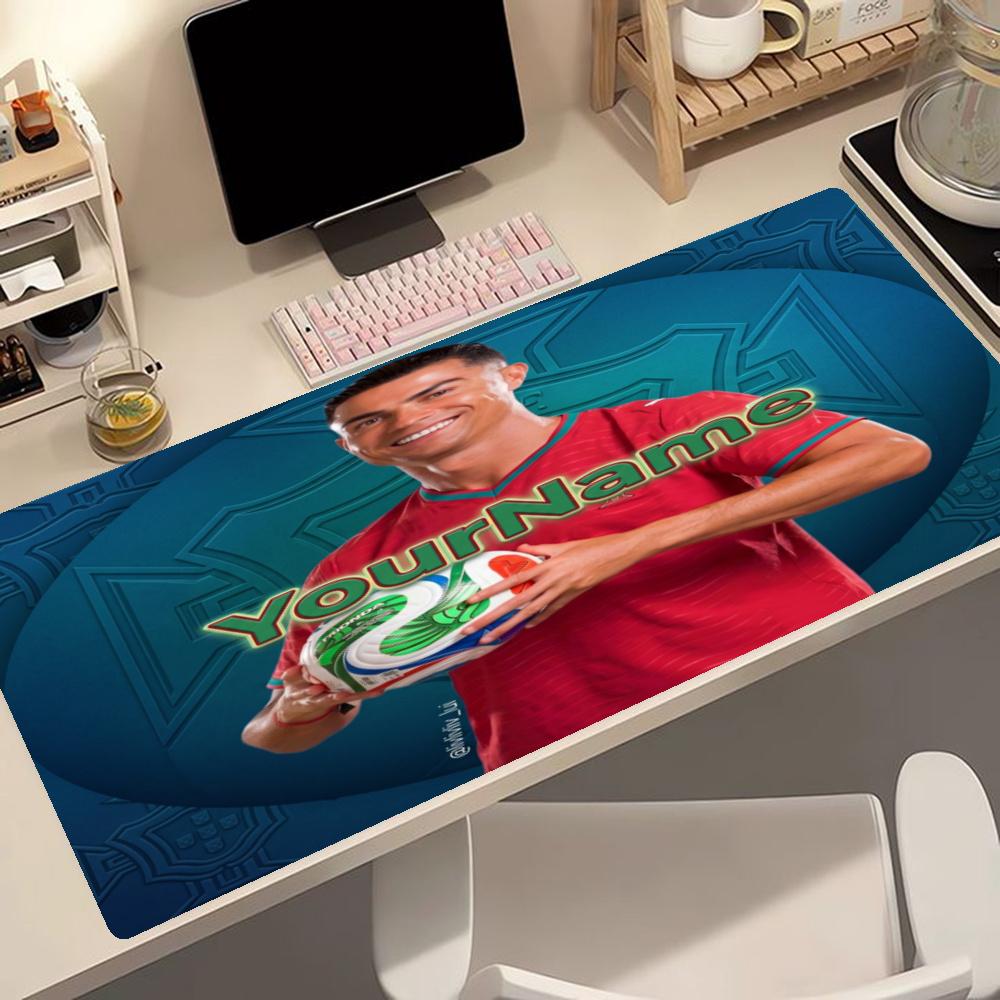Cristiano Ronaldo Customize Your Name Mouse Pad Gaming Laptop Mouse Pad Desktop Mouse Pad Nonslip Rubber Bottom Perfect For Office Laptop Gaming Setup
