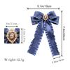 Fabric Bow Tie Detachable Bowknot Brooches Elegant Necktie Shirt Collar Pin  Unisex