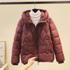 Women's Hooded Coat Ladies Winter Cotton Coat Thickened Warm Jacket