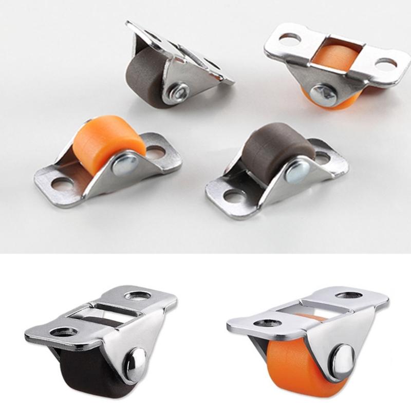 4 Stück Mini-Möbelrollen Einfach zu installieren Gummi-Rad Bodenschutz für einfache Bewegung von kleinen Möbeln