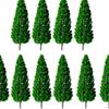 10 sztuk Model zielone drzewa ozdoba układ udawaj zagraj w zabawkę skala kolejowa bajkowy ogród