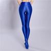 Sexy Women Stain Smooth Pants Oil Shiny Glossy Pantyhose Yoga Leggings Elastic Dance Tights Shaping Seamless Pants Maid Stocking