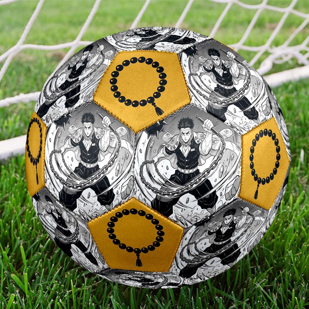 1pc Demon Slayer Kimetsu No Yaiba Soccer Ball Size 5 Indoor Soccer Ball Fashion Colorful Backyard Game - Great For Sports Fans Gift HE26