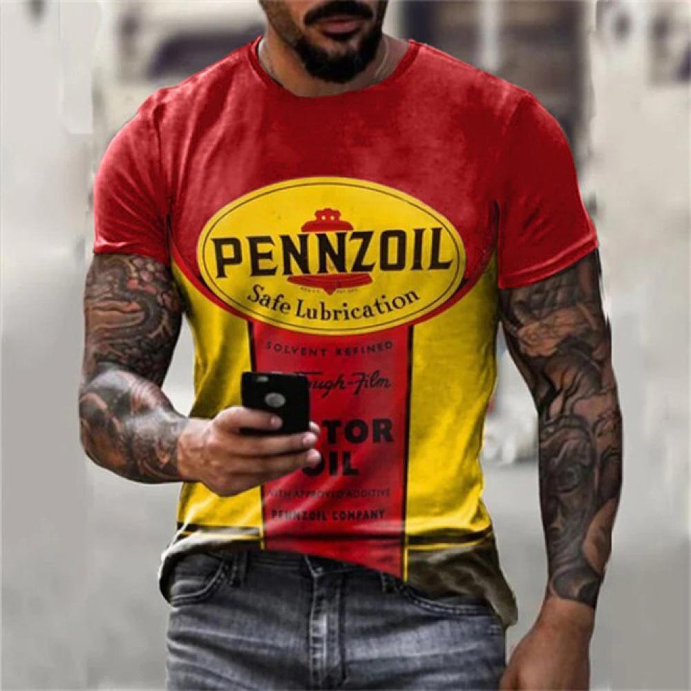 Summer New Graphic Casual Short Sleeved T Shirt For Men Oversized Streetwear 3D Digital Printing Large Size Top Tees For Male