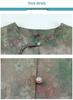 Summer Chinese Style Plus Size Top for Elderly Women - Loose Three-Quarter Sleeve Shirt