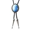 Vintage Gemstones Bolo Tie for Adult Unisex Cowboy Necktie Costume Accessories Shirt Bolo Tie for Men PU Rope Necktie