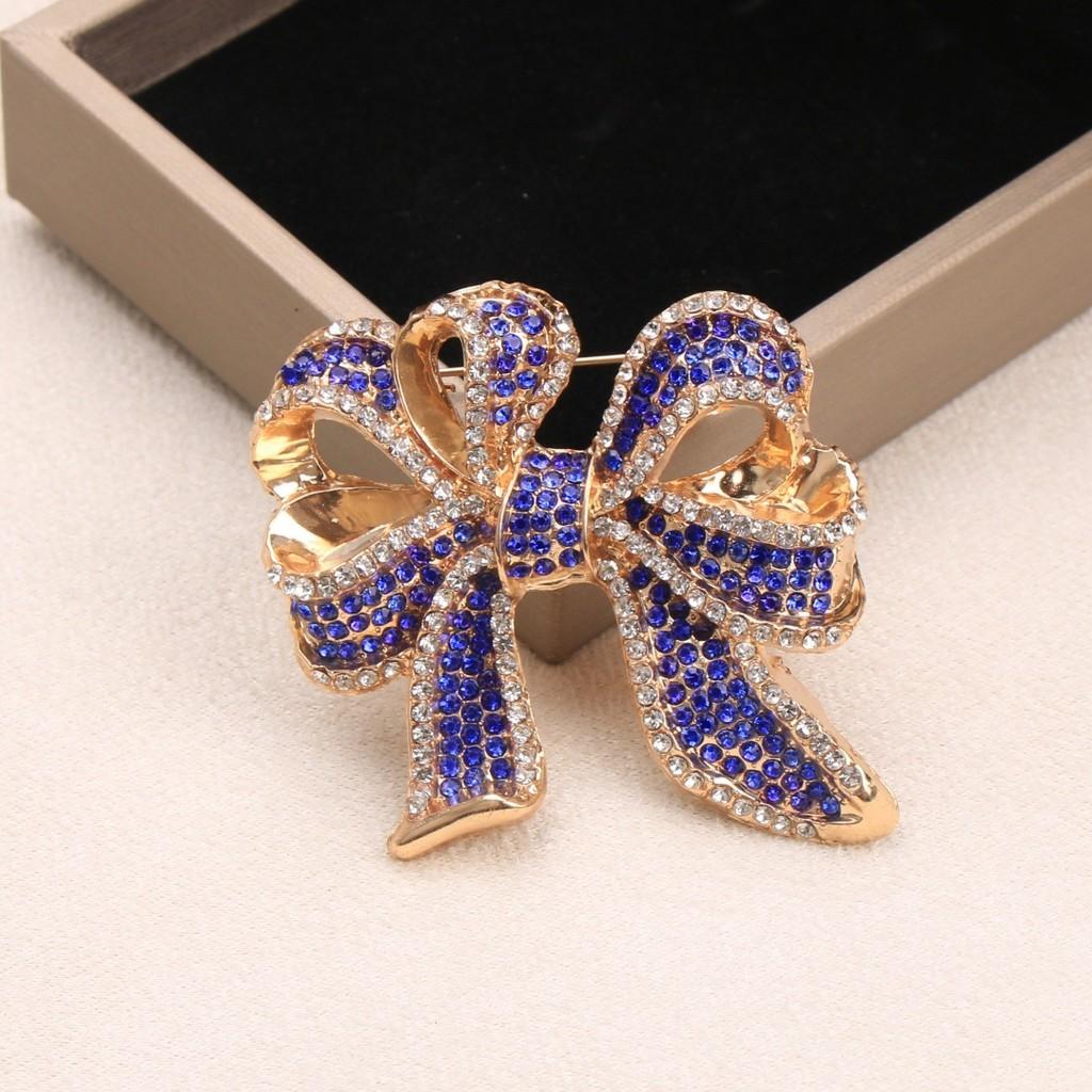 Alloy Butterfly Bow Brooch For Women Decorative Fashion Accessory Gift For Ladies
