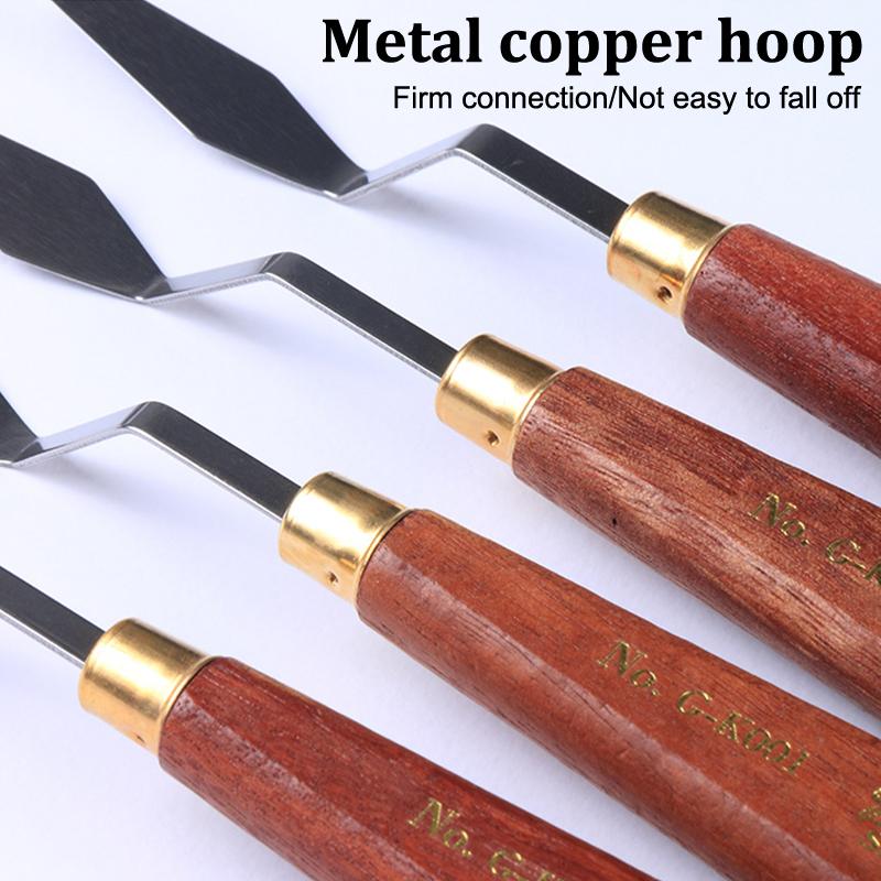 Spatulă Artist, Cuțit de Paletă, Set Cuțite pentru Pictură, Răzuitor pentru Amestec Pictură, Cuțit de Paletă din Oțel Inoxidabil, Spatulă Artă pentru Pictură