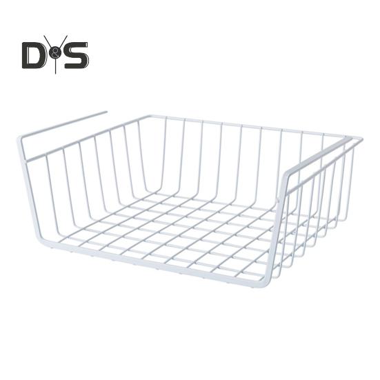 Coș suspendat, puternic, portant, capacitate mare, instalare simplă, organizator de raft sub dulap, coș de depozitare glisant