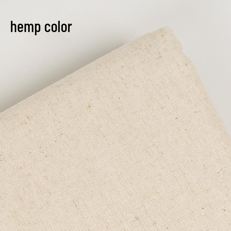 DIY Jednobarevná Lněná Bavlna Ruční Výšivka Látka