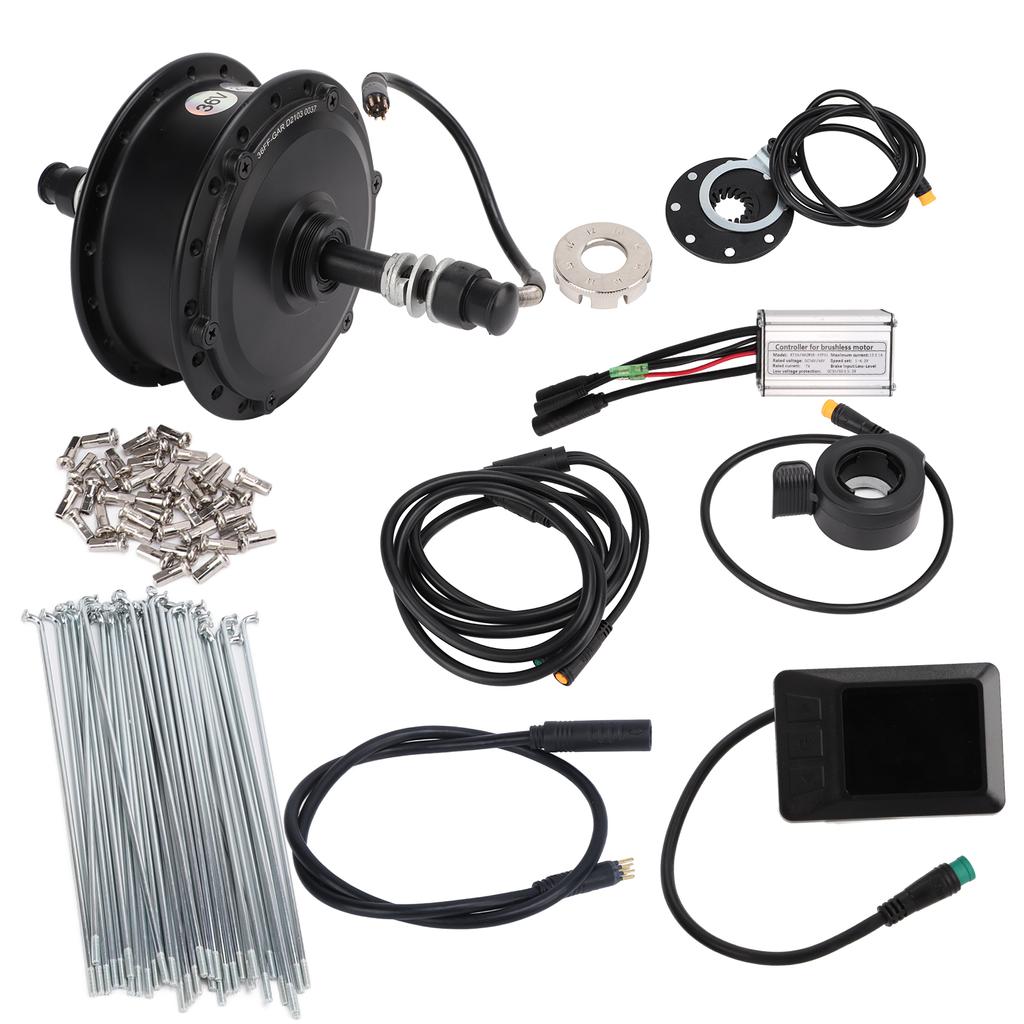 High Speed Brushless Gear Hub Motor 36V 250W Electric Bike Cassette Rear KTLCD7C Display(26 Inch )