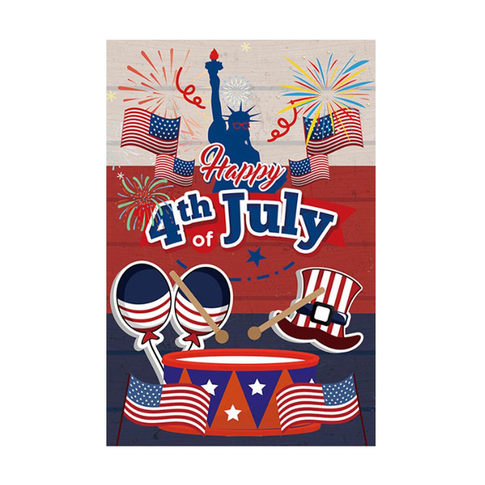 

Independence Day Garden Flag Flag American Holiday Party Decoration Props Garden Flag. One Size