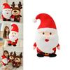 Christmas Santa And Reindeer Plush Set With Scarf For Home Party Decoration