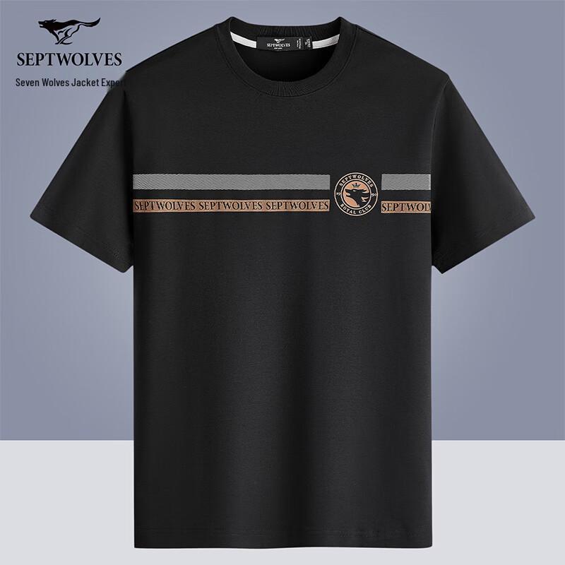 Seven Wolves Men s Pure Cotton Short-Sleeve T-Shirt 185/100A