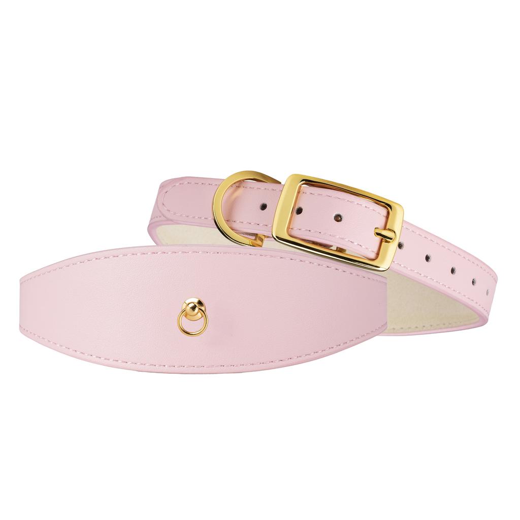 Custom Pet Leather Collar with Rhinestone Flower Heart Star Rivets Studded Dog Collar Adjustable Luxury Pet Accessories