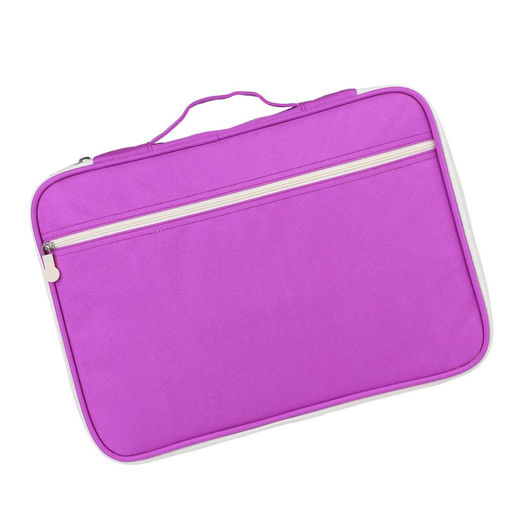 5Colors A4 Document Bag File Folder Portfolio Organizer Computer Notebook Zippered Case