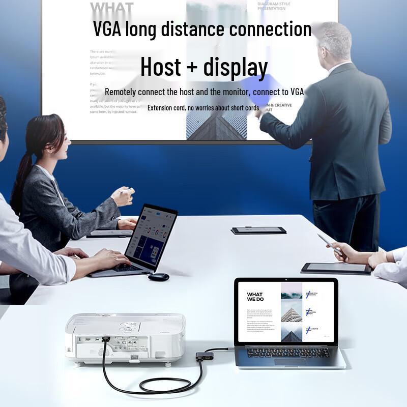 SAMZHE Engineering-Grade VGA 3+6 Extension Cable