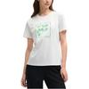 FILA SS25 Lifestyle Heritage Series Simple Casual Everyday Versatile Comfortable Solid Basic Regular T-Shirt Women Tops White F11W528110FWT