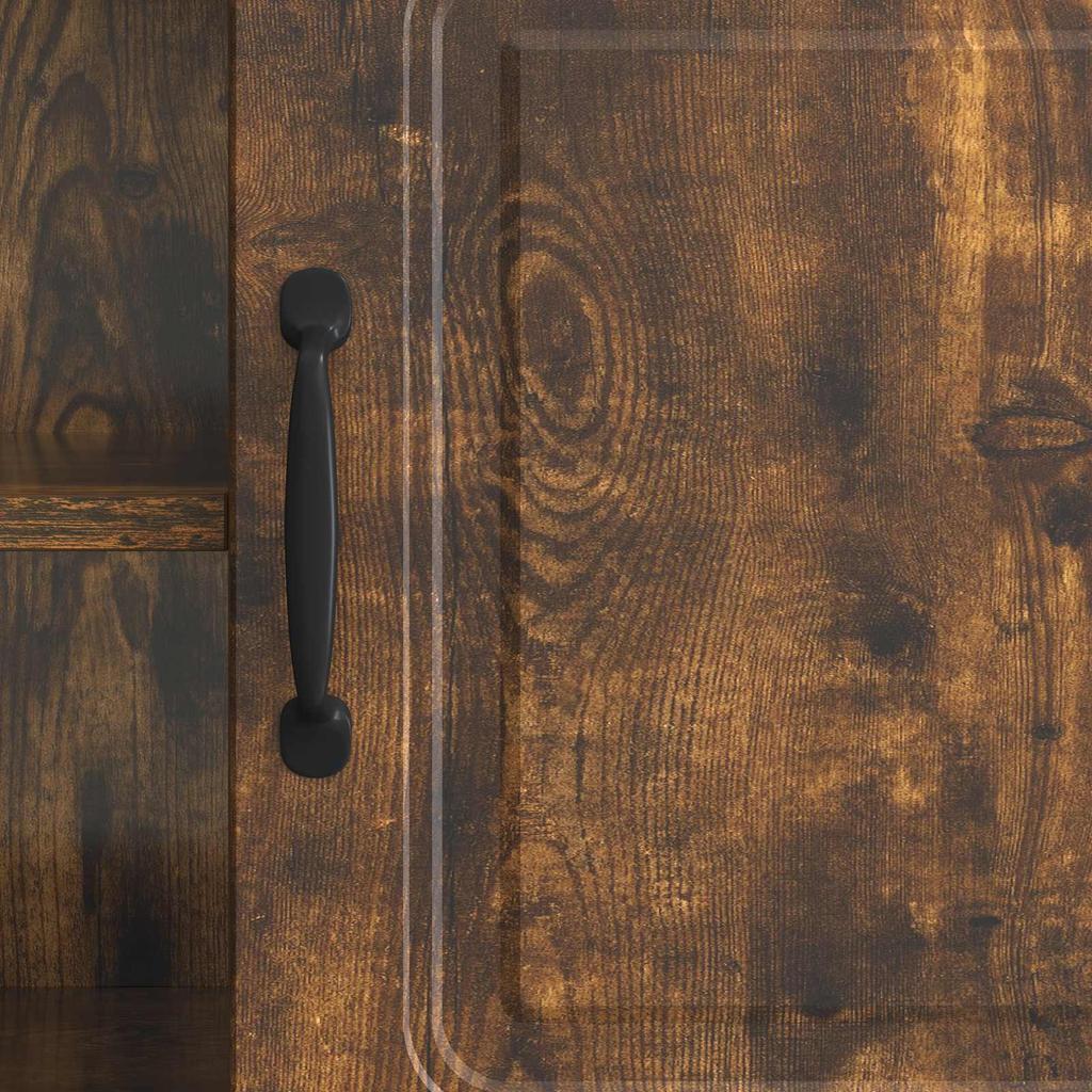 TV Cabinet Smoked Oak 150 x 31 x 47 cm Engineered Wood