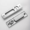 New Sliding Door Lock Zinc Alloy Hidde Handle Lock Anti-theft Sliding Door Pull Lock Hidde Interior Door Furniture Hardware
