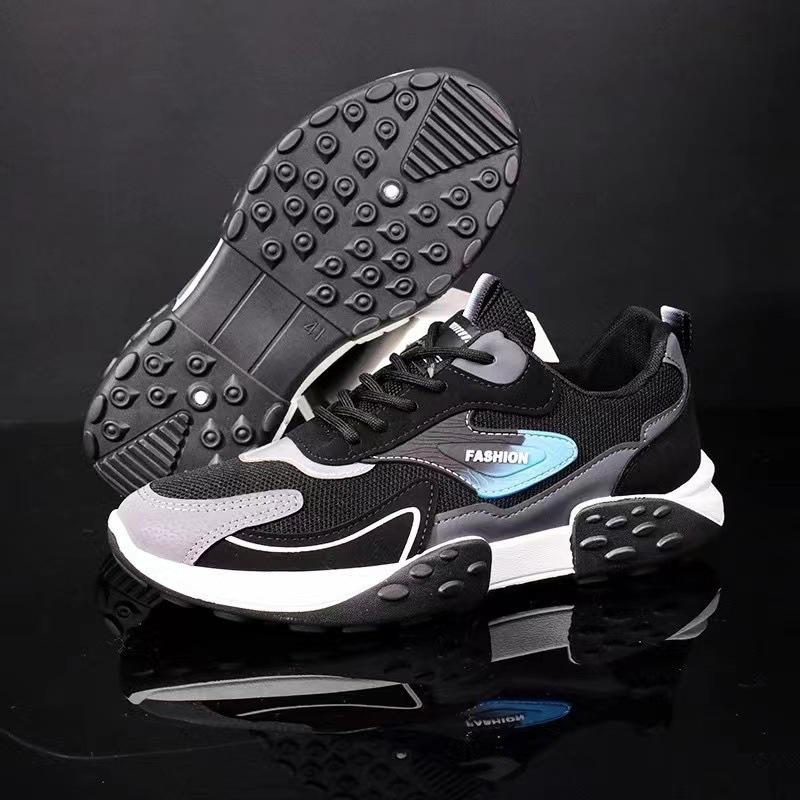 

Мужские весенне-летние повседневные и универсальные усиленные, дышащие и удобные кроссовки для бега. 44 чёрный