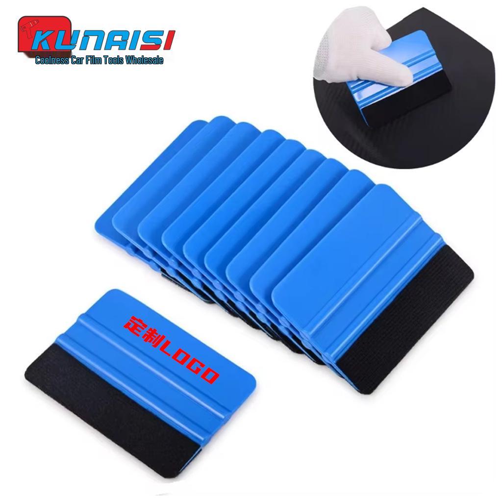 Plastic Car Film Application Squeegee 10x7 cm - Perfect for Car Wash, Seam Filling, and Advertising.