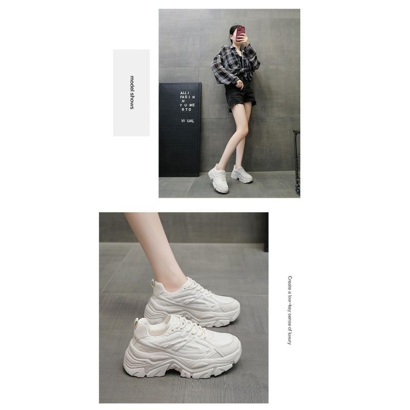 Women's New Shoes Female Thick Bottom Heightening Muffin Spring Small Women's Shoes Sports Shoes