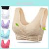 Women Lady Sexy Front Cross Adjustable Side Buckle Lace Vest Wireless Sport Bra For Ultimate Comfort And Style