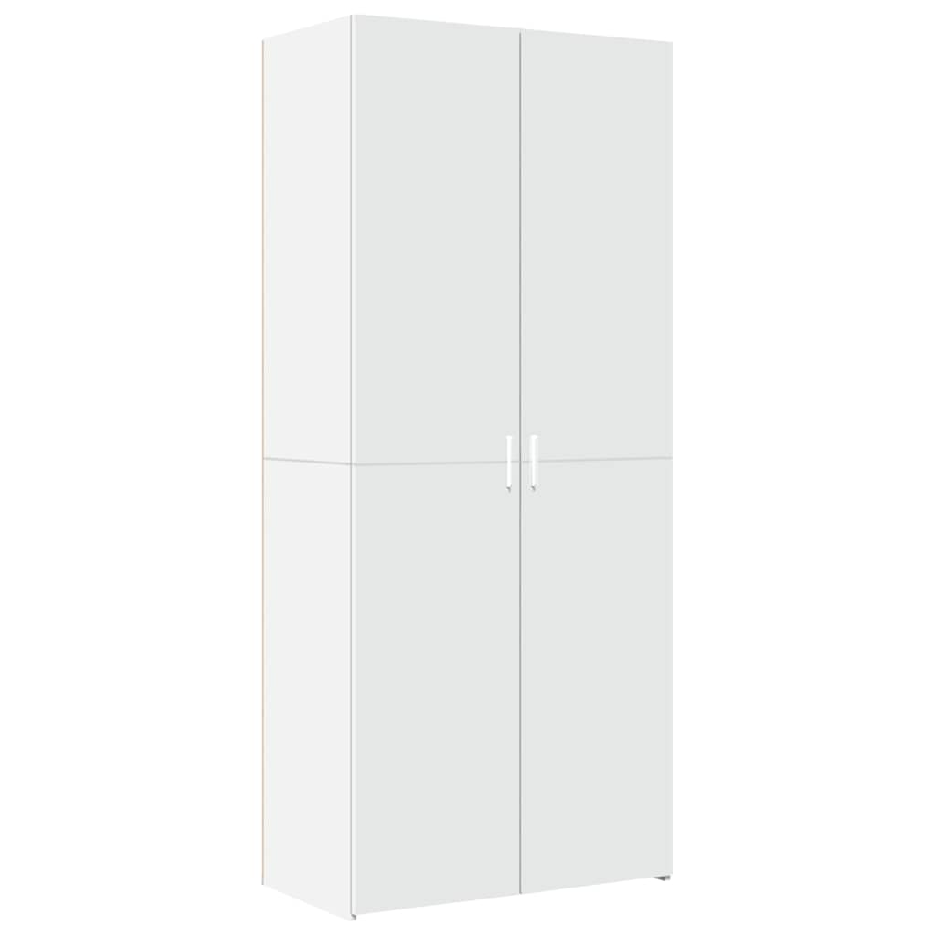 Tall Cabinet White 80 x 42.5 x 225 cm Particleboard